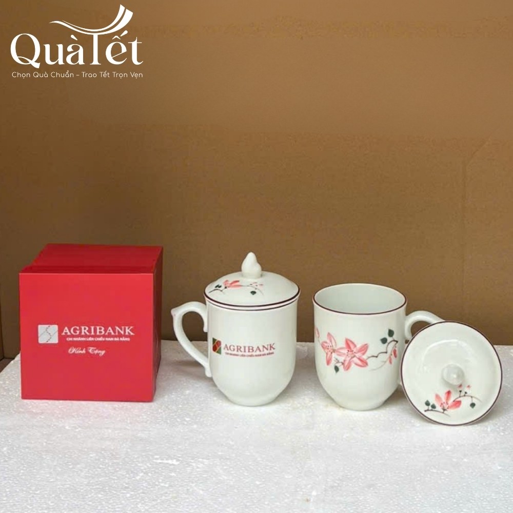 Cốc sứ quà tặng in logo