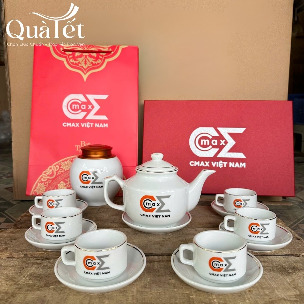 Bộ trà quà tặng in logo