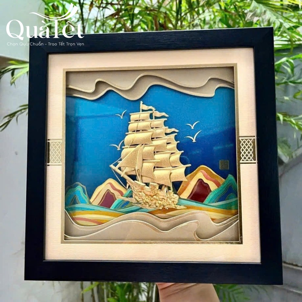 Tranh dát vàng quà tặng