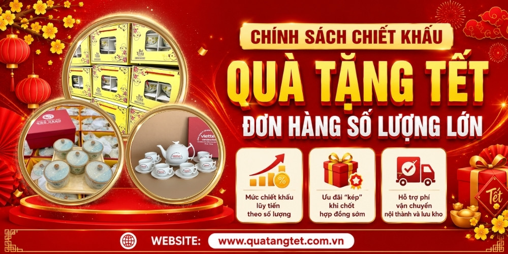 Chính sách chiết khấu cho đơn hàng quà tết số lượng lớn