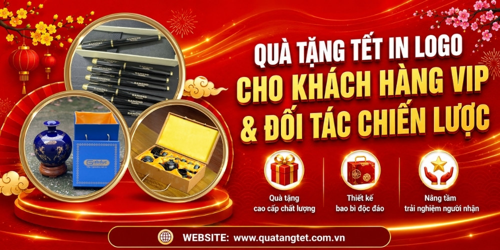 Top quà tặng tết in logo cho khách hàng đối tác