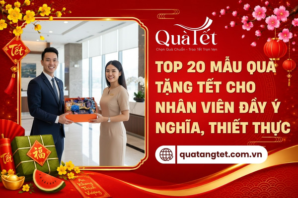 Mẫu quà tặng tết nhân viên in logo