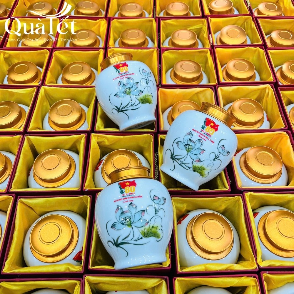 Hũ đựng trà quà tặng in logo