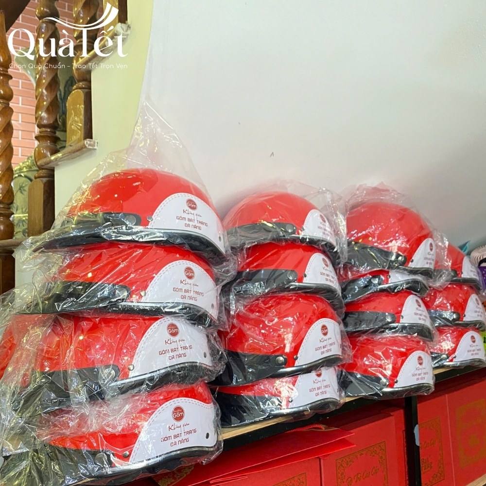 Mũ bảo hiểm in logo quà tặng