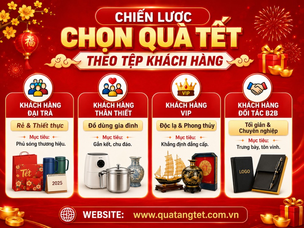 Hướng dẫn chọn quà tết theo từng tệp khách hàng