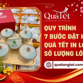 Quy trình 7 bước đặt hàng quà tết in logo