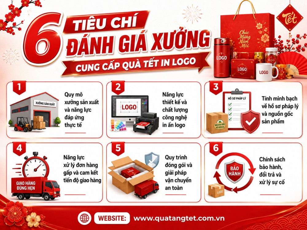Tiêu chí đánh giá xưởng sản xuất quà tặng tết