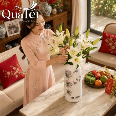 Quà tặng bình hoa dáng vò phù hợp cắm hoa trang trí nhà ngày Tết