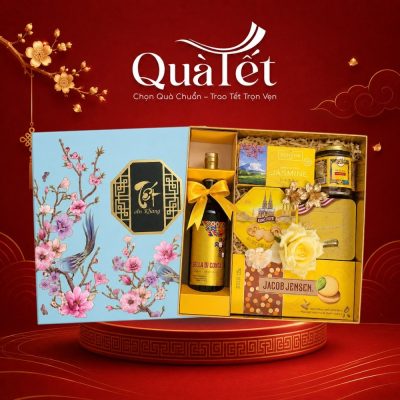 Hộp Quà Tết An Khang Họa Tiết Hoa Đào Chim Én Cao Cấp QT-SQ01 - Ảnh đại diện