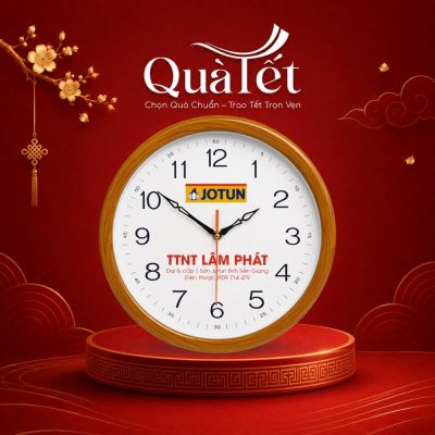 Đồng Hồ Treo Tường Khung Viền Giả Gỗ Quà Tặng Tết Doanh Nghiệp QT-DH01 - Ảnh đại diện