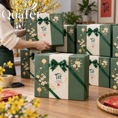 Bộ Quà Tết An Khang Bình Đun Và Cốc Sứ Lọc Trà
