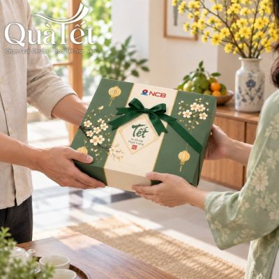 Bộ Quà Tết An Khang Bình Đun Và Cốc Sứ Lọc Trà