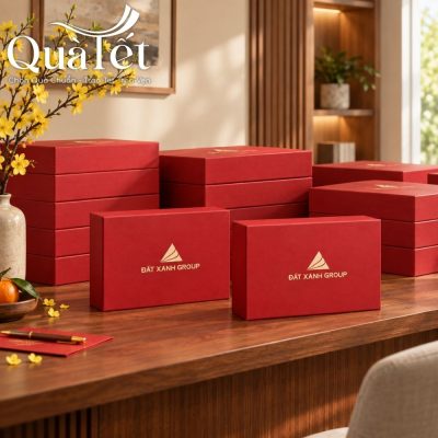Bộ Quà Tết Tượng Dê Và Ví Da Đắc Lộc An Khang