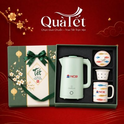 Bộ Quà Tết An Khang Bình Đun Và Cốc Sứ Lọc Trà QT-GS02 - Ảnh đại diện