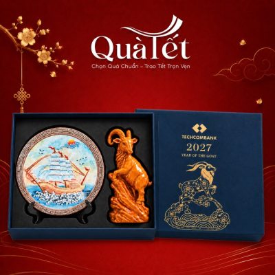 Bộ Quà Tết Hanh Thông Tượng Dê Và Đĩa Biểu Trưng Thuận Buồm QT-GS01 - Ảnh đại diện