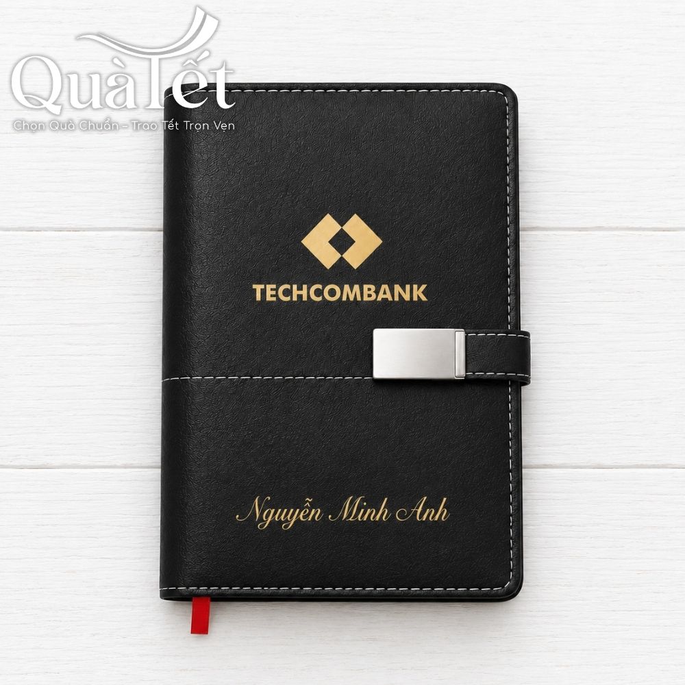 Set quà Tết văn phòng in logo sổ da, bút ký và tượng dê linh vật QT-GS08 - Ảnh 4