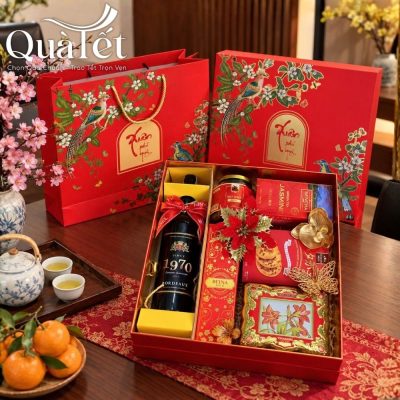 Alternative view of Set bánh kẹo quà Tết cao cấp hộp Xuân Phú Quý QT-SQ05